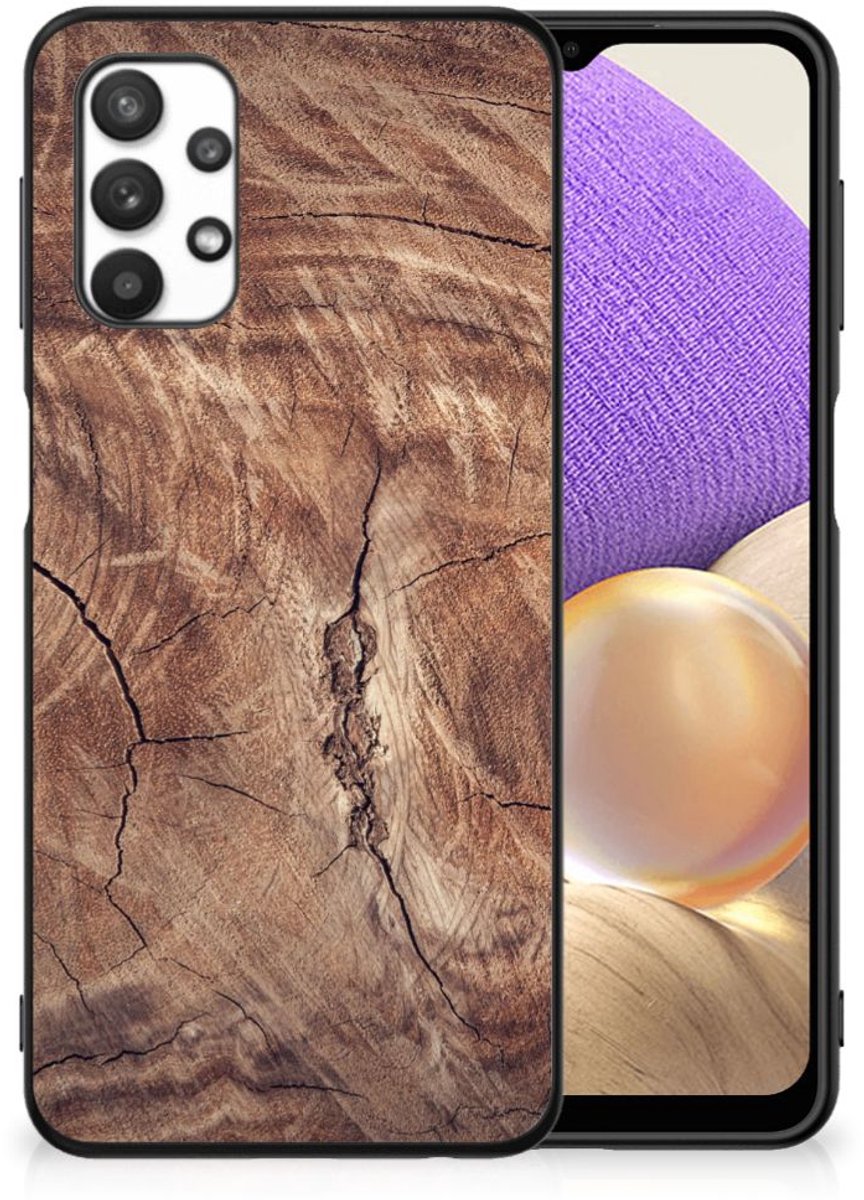 Samsung Galaxy A32 5G Houten Print Telefoonhoesje Tree Trunk