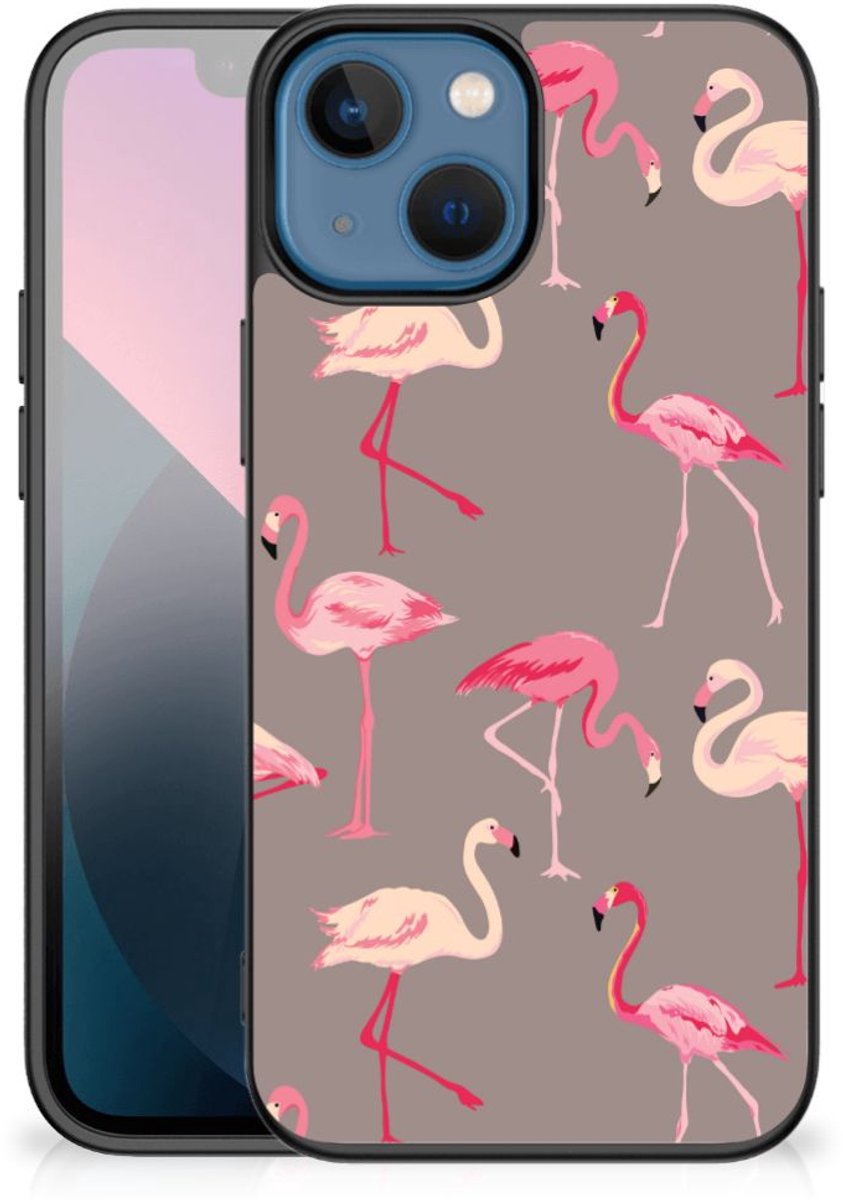 Apple iPhone 13 mini Dierenprint Telefoonhoesje Flamingo