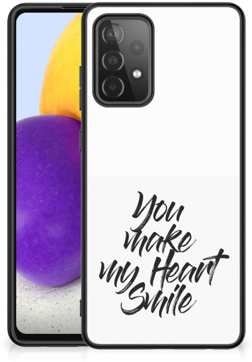 Back Cover voor Samsung Galaxy A72 (5G/4G) Telefoon Hoesje met tekst Heart Smile
