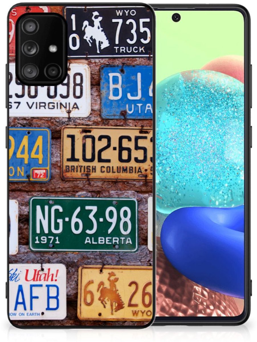 Samsung Galaxy A71 Silicone Back Case Kentekenplaten