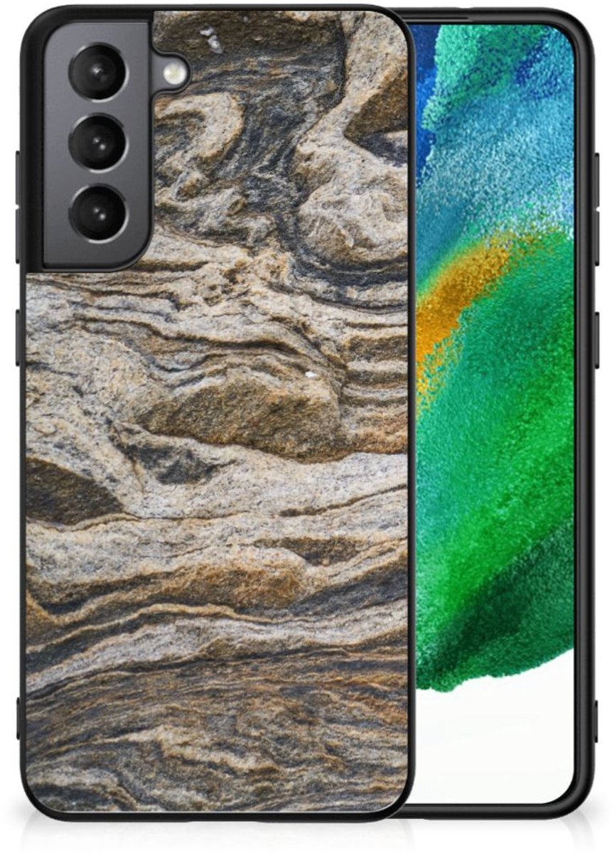 Samsung Galaxy S21FE Marmeren Print Telefoonhoesje Steen