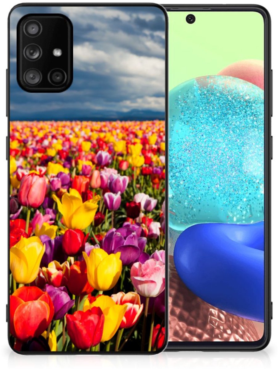 Samsung Galaxy A71 Bloemen Hoesje Tulpen