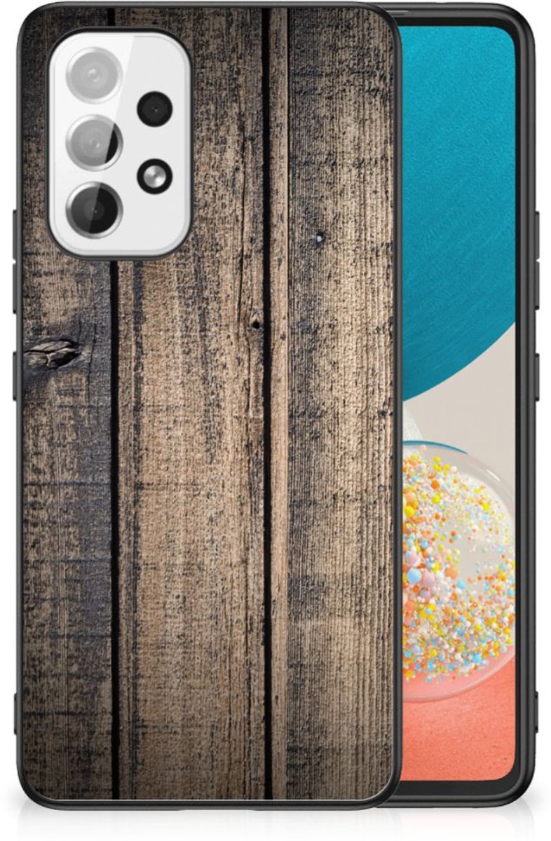 Samsung Galaxy A53 Houten Print Telefoonhoesje Steigerhout