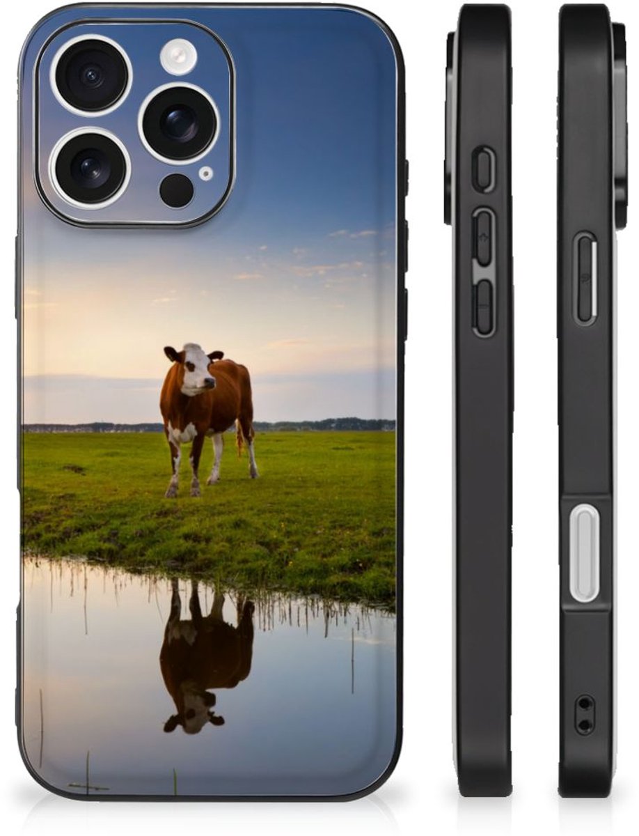 iPhone 16 Pro Dierenprint Telefoonhoesje Koe