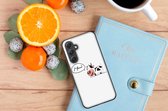 Coque Téléphone Cadeau Personnalisé Coque Photo Samsung Galaxy A54 avec Vache Bordure Noire