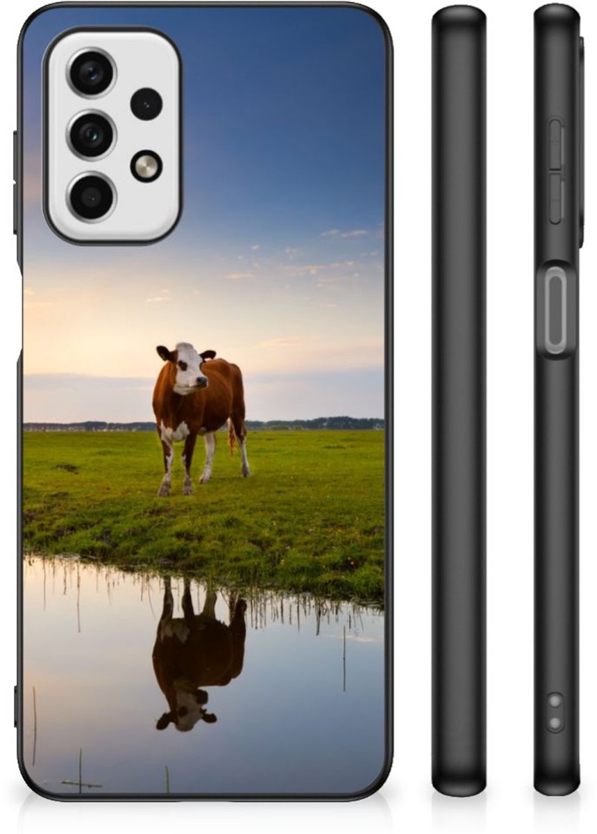 Samsung Galaxy A23 Dierenprint Telefoonhoesje Koe