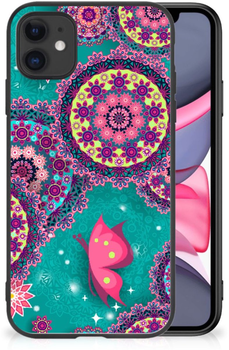 iPhone 11 Leuk Telefoonhoesje Cirkels en Vlinders