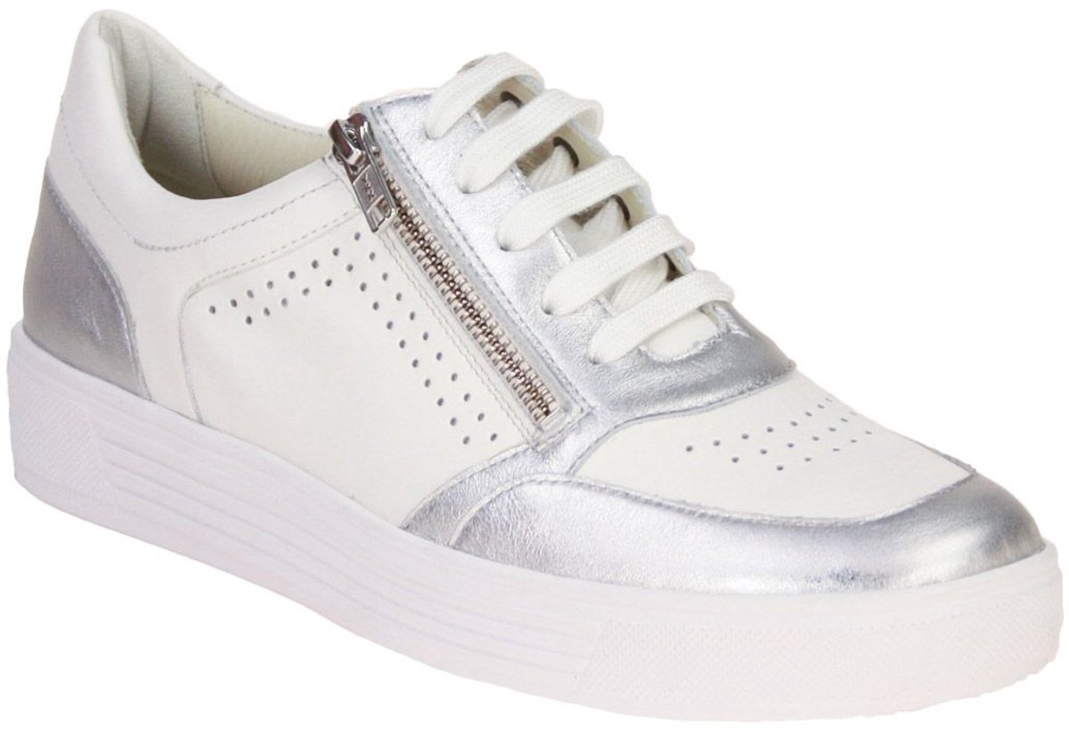 Solidus Kendal Wit-Zilveren Sneaker K-leest