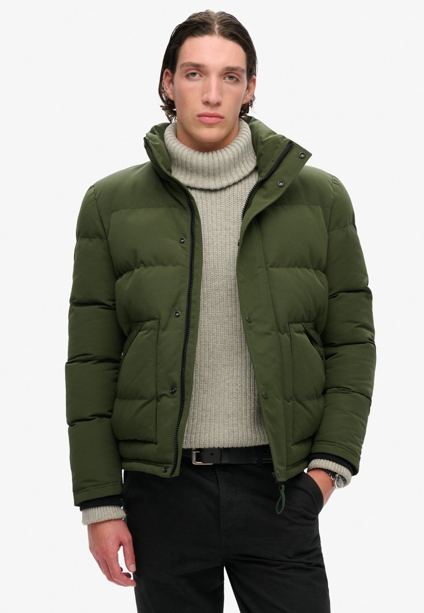 Superdry Everest korte pufferjas Heren Gewatteerde jassen Groen