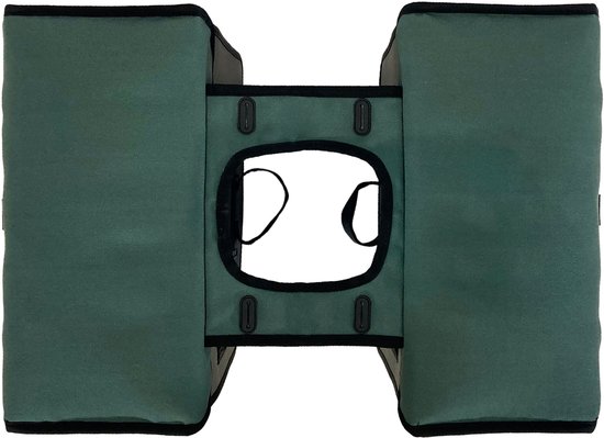 Willex Dubbele Fietstas - Canvas - Reflectie - 30 liter - Universele Bevestiging -Bruin van Willex — afbeelding 4