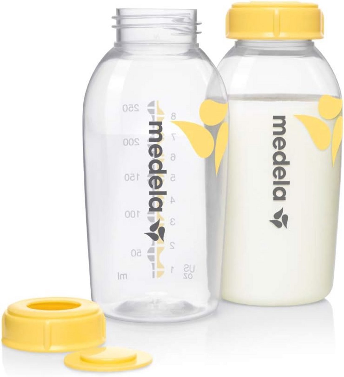 Moedermelkflessen 250 ml - Set van 2 Stuks voor Veilig Bewaren van Moedermelk