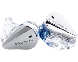 Moondrop Blessing 3 - In-Ear Monitors - IEM - 2DD+4BA Hybride Drivers - Audiofiele Oordoppen - Verwisselbare Kabel - Universele Pasvorm - Zilver