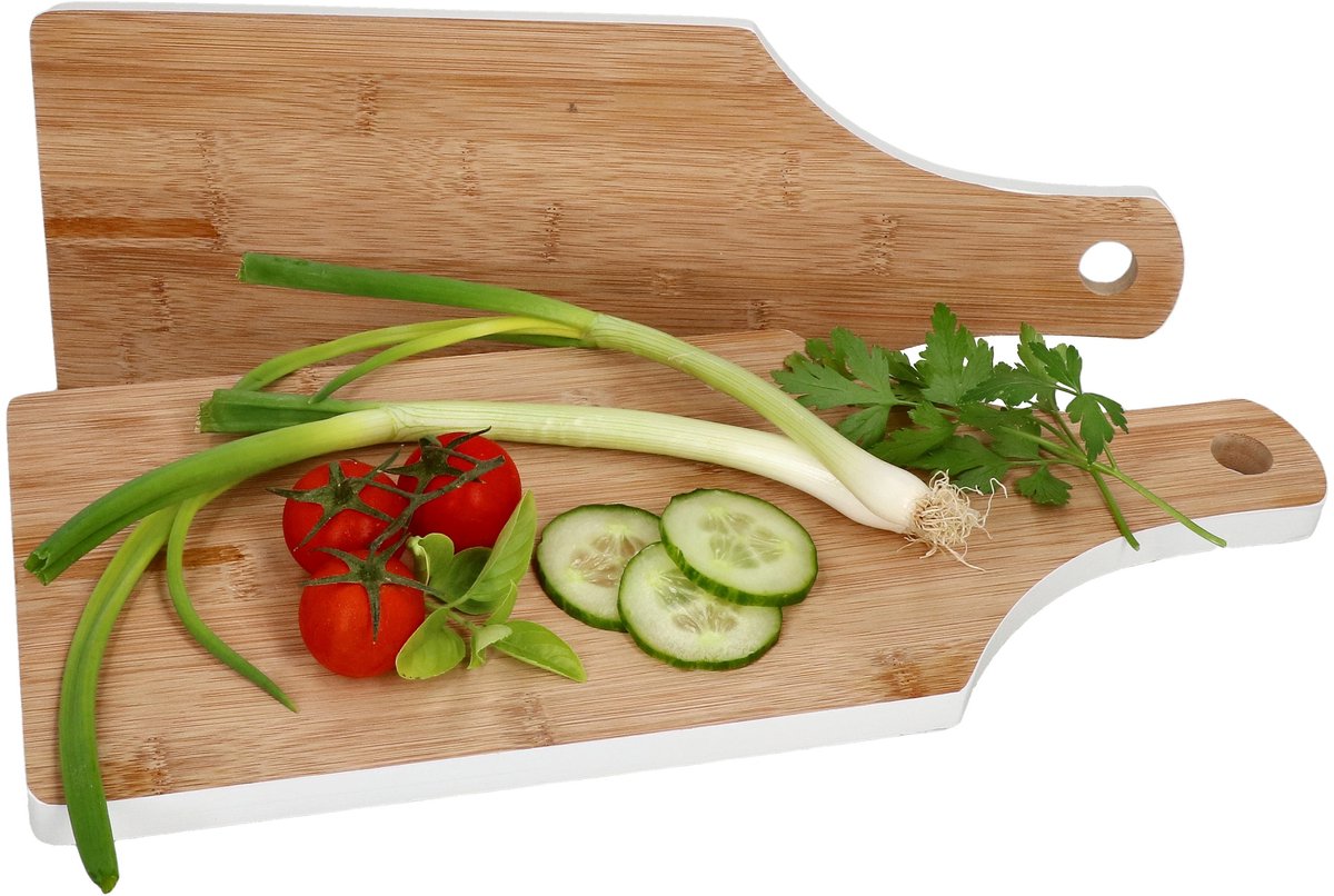 Set van 2 Bonja bamboe snijplanken 40x16x1,5cm - 24500876