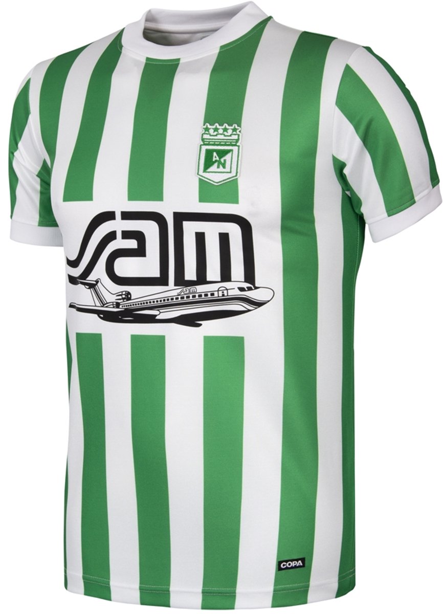 COPA - Atlético Nacional 1989 Retro Voetbalshirt - Heren - Groen - Wit - S