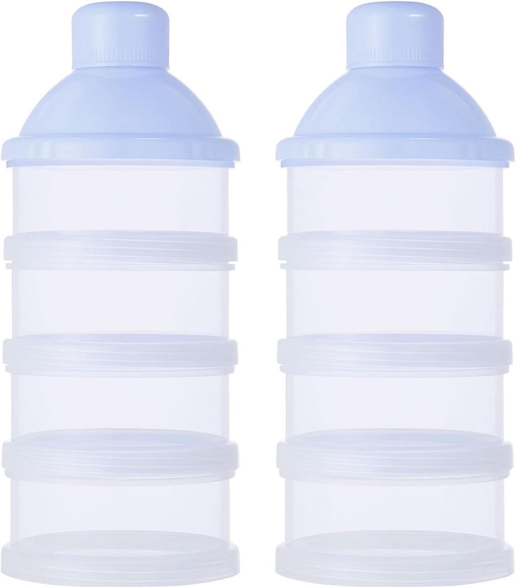 JGS Premium - Baby Melkpoeder Dispenser voor Babyvoeding - Draagbare Stapelbare Melkpoeder Box (BPA-vrij)