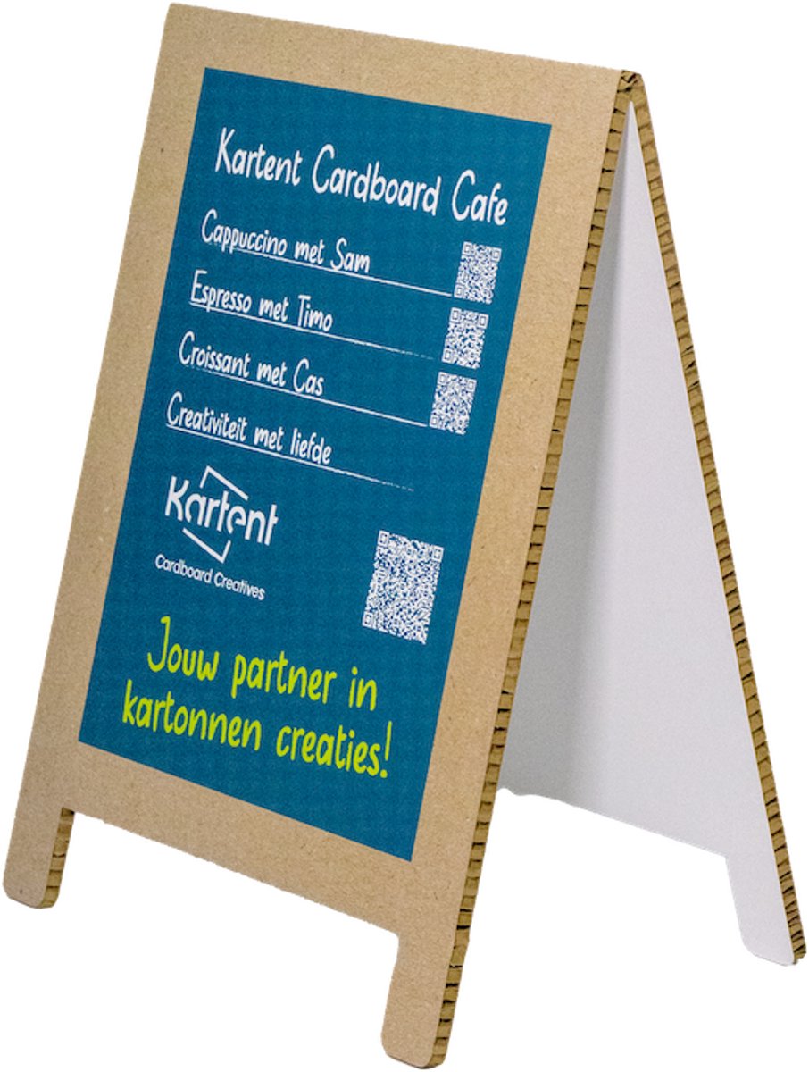 Kartonnen klapbord