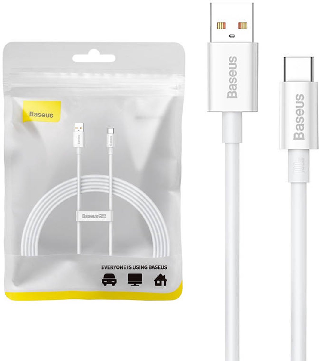 Baseus Usb-C-Kabel Voor Telefoon 100W 2M Voor Snel Opladen En Overdracht