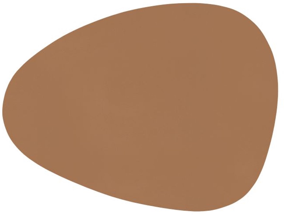 ZICZAC - Placemat TOGO - SET/6 - Dubbelzijdig - Kunstleer - 43x32 cm, indiantan