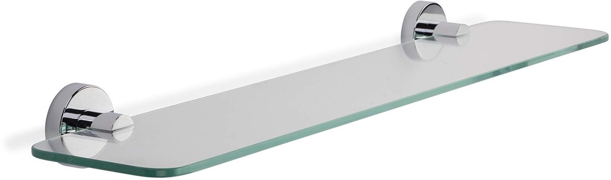 Croydex Flexi-Fix Metra glasplaat, chroom