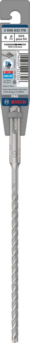 Bosch PRO SDS plus-5X hamerboor, 6 x 150 x 210 mm