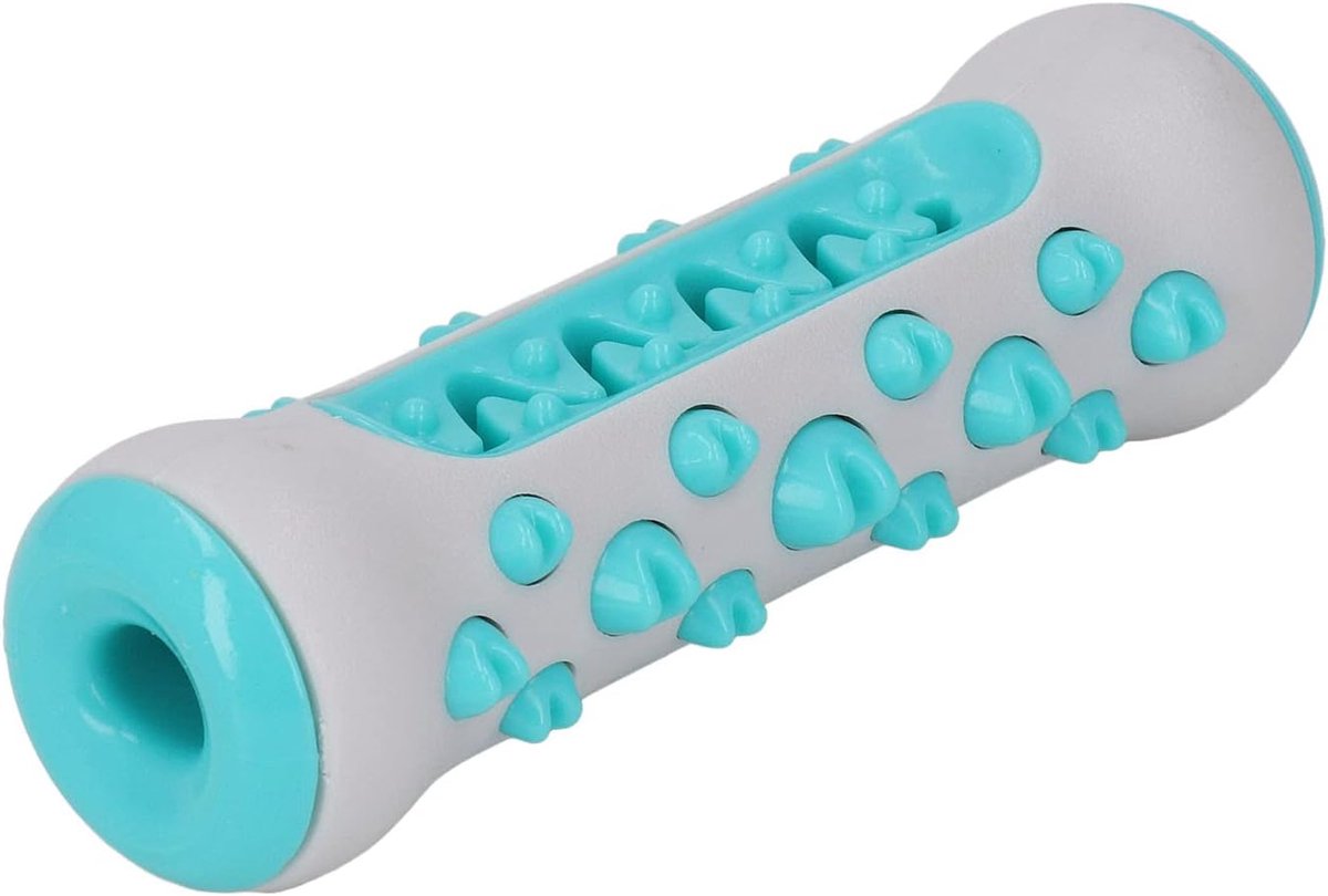 Hond Dental Stick Toy - Tandenreiniging - Verminder Stress - Plastic TPR - Flexibel Hondenkauwspeeltje voor Buiten - Grijs Blauw