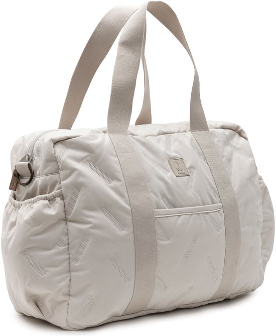 Jollein - Luiertas Embossed Lily - Sand - 100% Polyester - Verzorgingstas - 42x30cm van Jollein — afbeelding 2