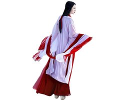 Allecto Plus - Klassieke Dans Hanfu Jurk met Wijde Mouwen - Chinese Sprookjeskostuum voor Podiumoptredens