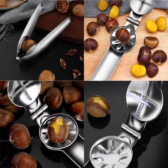 Phitihui Chestnut Cutter Stainless Steel, Chestnut Opener, Maronizange, Chestnut Knife, Maroni Schneider Chestnut Opener for Chestnuts, Marons, Hazelnuts and More Phitihui Chestnut Cutter Stainless Steel, Chestnut Opener, Maronizange, Chestnut Knife, Maroni Schneider Chestnut Opener for Chestnuts, Marons, Hazelnuts and More