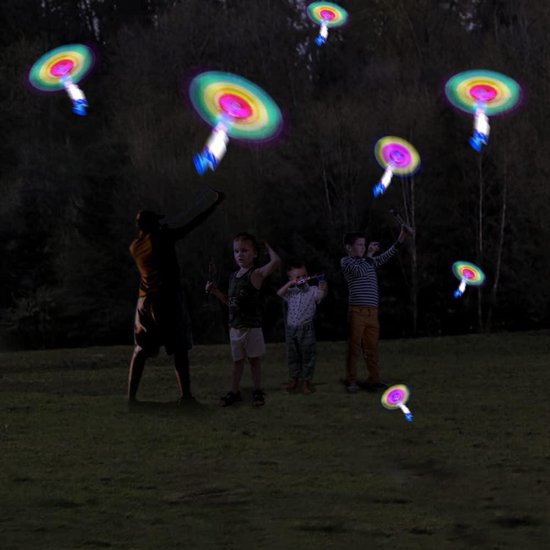 KATELUO Lot De 12 Hélicoptères Volants LED – Jouets à Flèche Lumineuse, Cadeau Fête Pour Enfants Dès 3 Ans