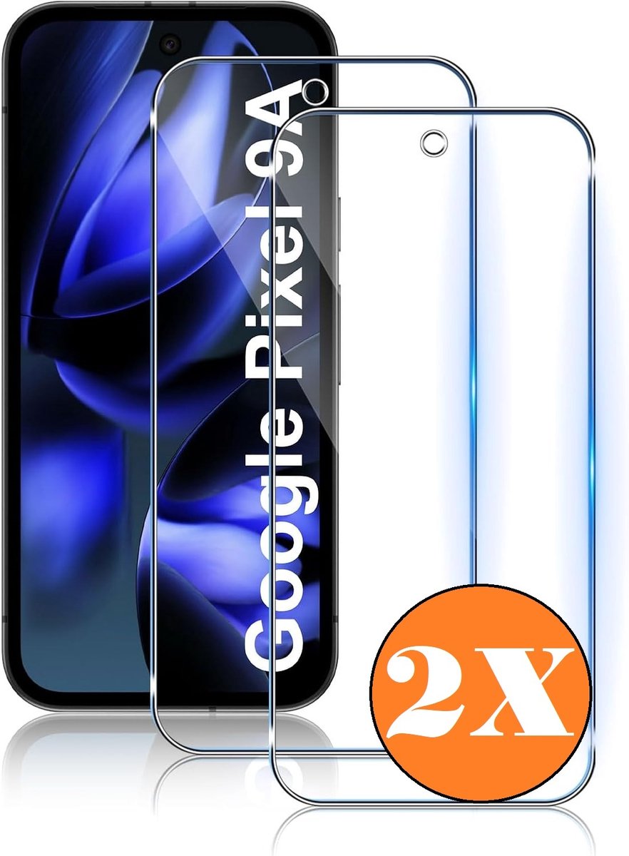 Screenprotector geschikt voor Google Pixel 9a - gehard Glas Tempered Glass - 2 Stuks
