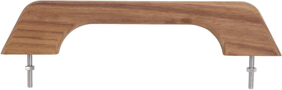 Inovra Plus - Ergonomisch Weerbestendig Teakhouten Handvat 12 inch - Marine RV Accessoires met Enkele Lusgreep