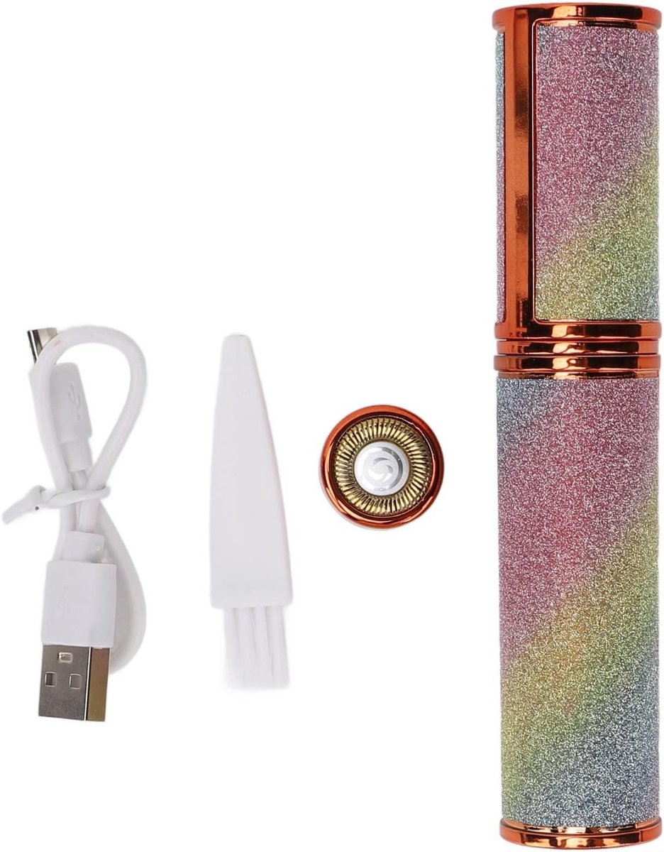 2-in-1 Wenkbrauwtrimmer en Gezichtsscheerapparaat voor Vrouwen - Pijnloze Gezichtshaarverwijdering