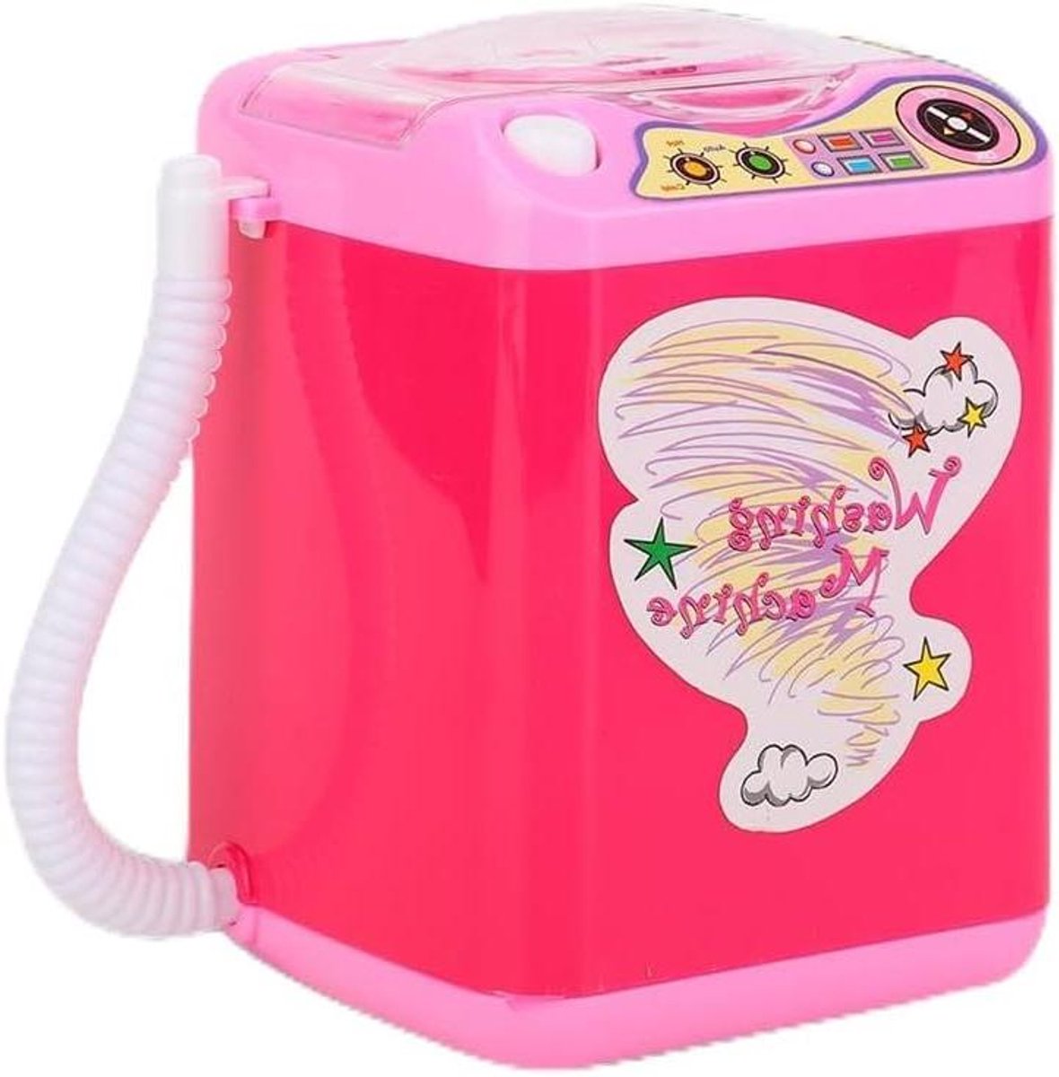 Mini Simultiewasmachine voor make-up-kwasten met dehydratatiefunctie - Snelle reiniging en sneldrogende wasmachine - Draagbaar en 2 kleuren