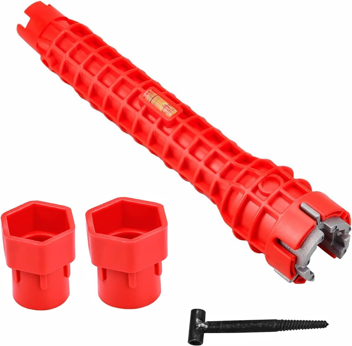 Multifunctionele Wastafelsleutel - Water Pijp Spanner 8 in 1 - Loodgieterswerk Kraan Wrench Tool voor Toiletkom Badkamer Keuken Sanitair