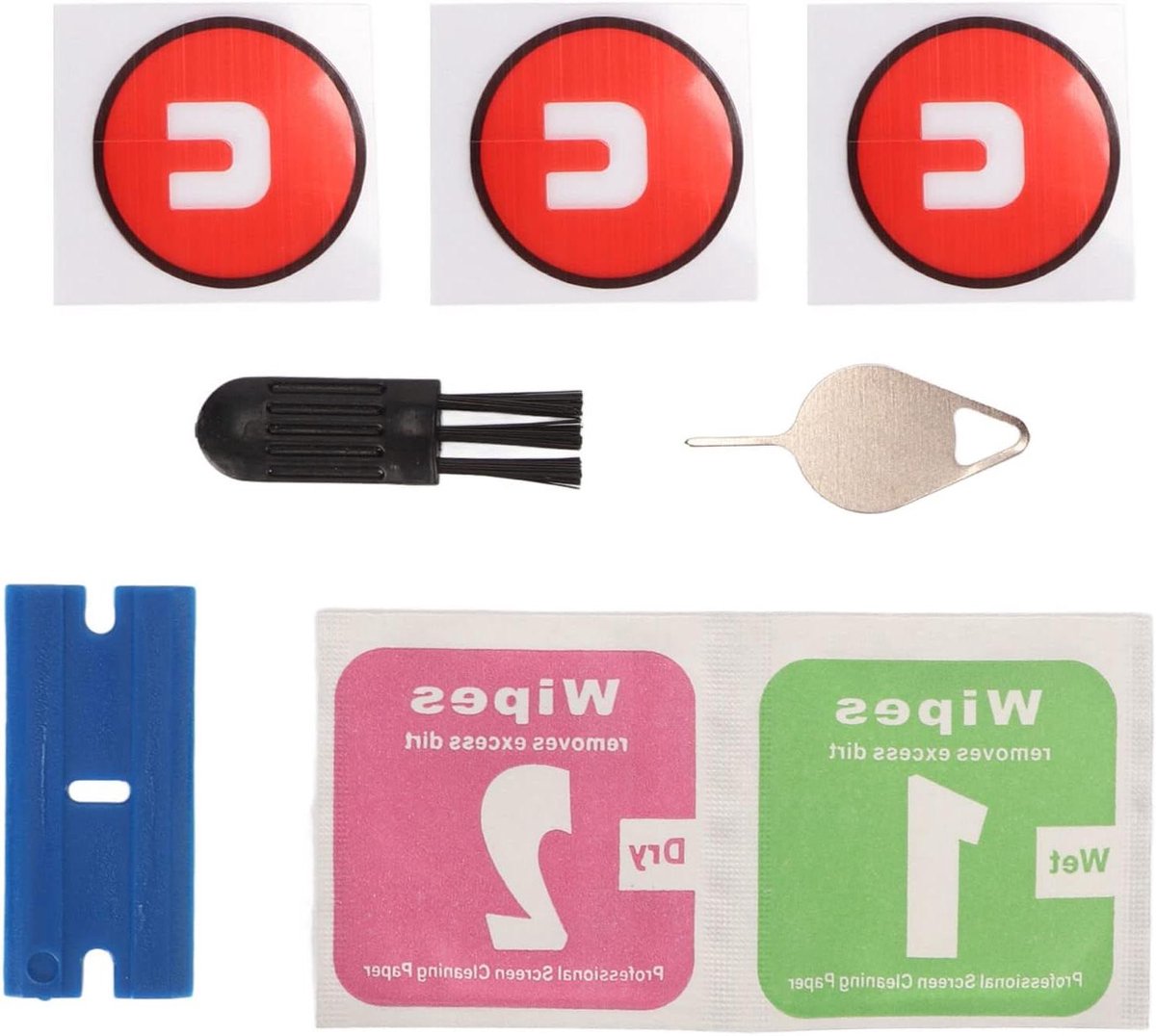 Allecto Plus - Smartwatch-Ringband - Achterdekselglas Vervangingskit - Stevige Bevestiging - Watch Active 2 - 3 stuks