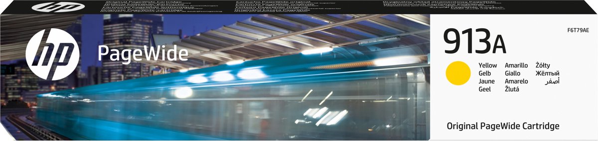 HP 913A - PageWide Inktcartridge / Geel (F6T79AE)