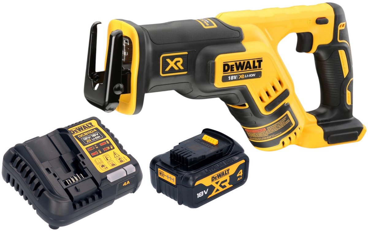 DeWalt DCS 367 M1 accu-reciprozaag 18 V borstelloos + 1x oplaadbare accu 4.0 Ah + lader