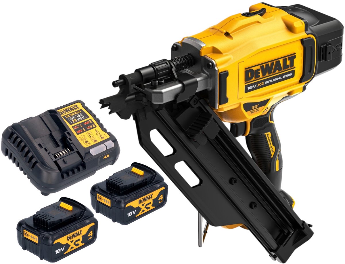 DeWalt DCN 930 M2 accu-spijkermachine 18 V 50 - 90 mm borstelloos + 2x accu 4,0 Ah + oplader