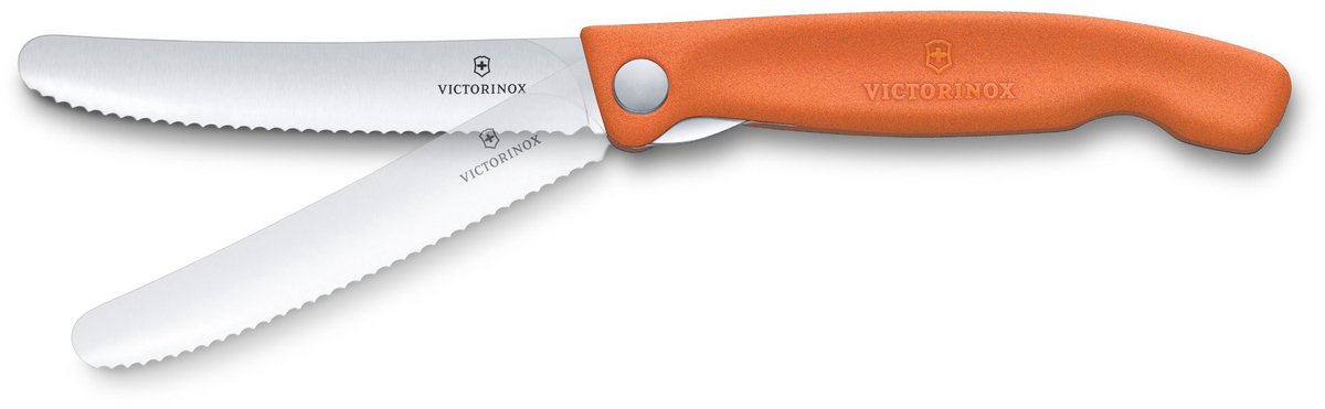 Victorinox Swiss Classic tomatenmes inklapbaar - 11cm - kartel - oranje