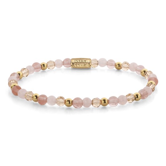 Bracelet Rebel & Rose Roses et Cherry Glam Rocks - 4 mm RR-40165-G