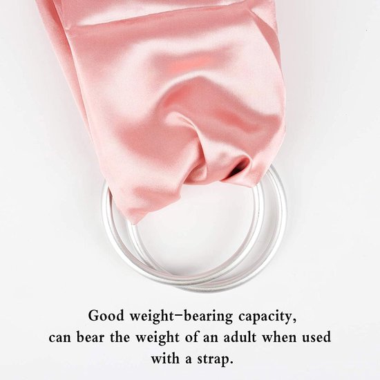 Aluminum Baby Sling Rings Soft Baby Carrier Rings Breathable Slings Carrier Strap Baby Cotton Hip Seat Ring Accessory for Infants Toddlers Newborn Children — afbeelding 2