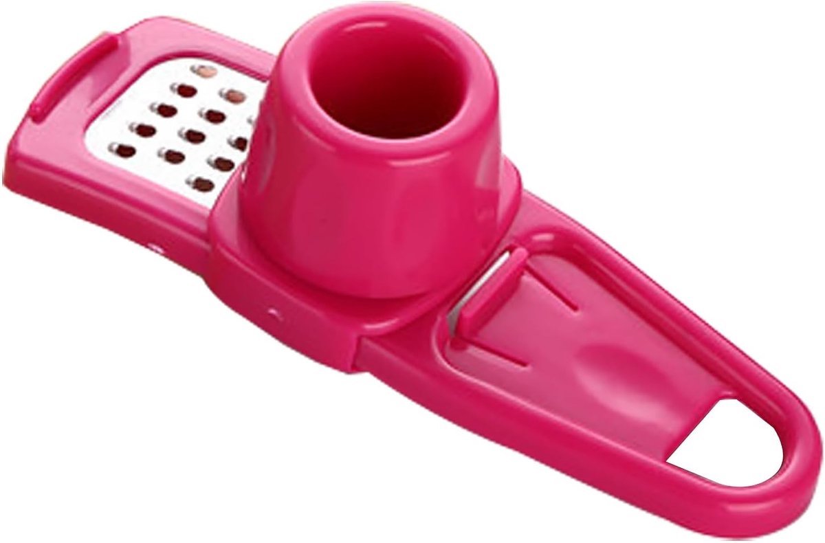 Garlic Grater Tools Garlic Press Garlic Mill Grating for Kitchen (Pink)