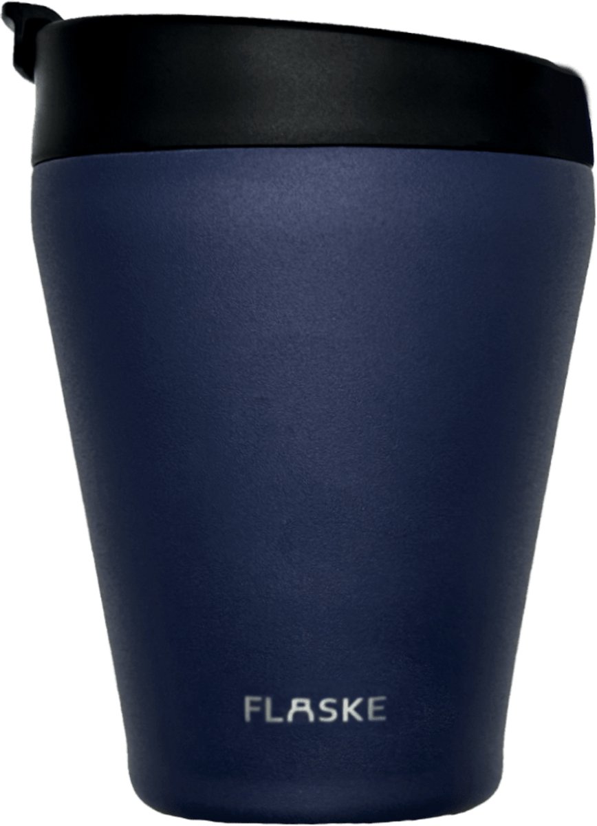 FLASKE Koffiebeker Coffee Cup 200ML - Shade - RVS Koffiebeker to Go van 200ML