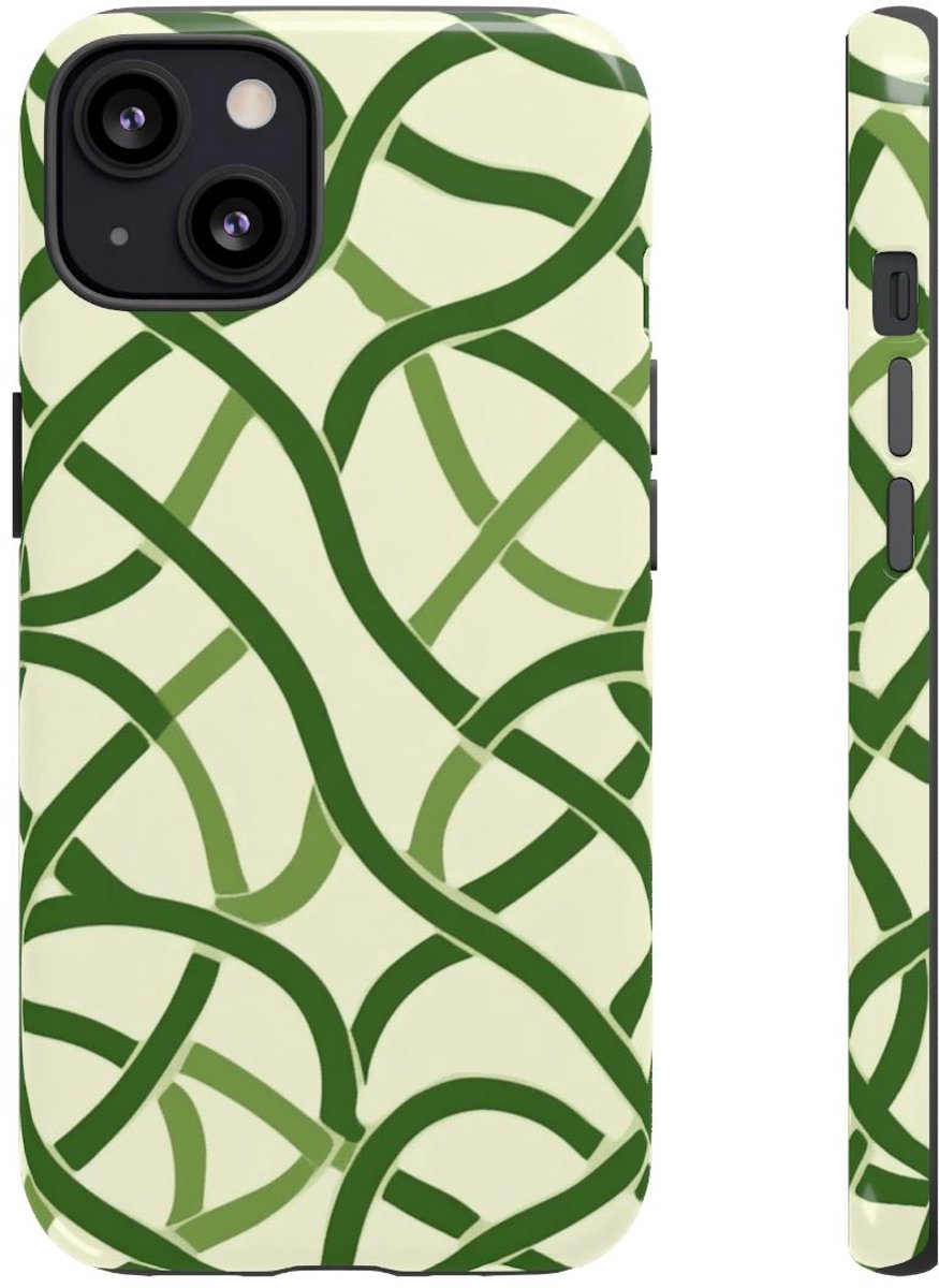 Groen Keltisch Knoopmotief – Telefoonhoesje Geschikt voor iPhone 13