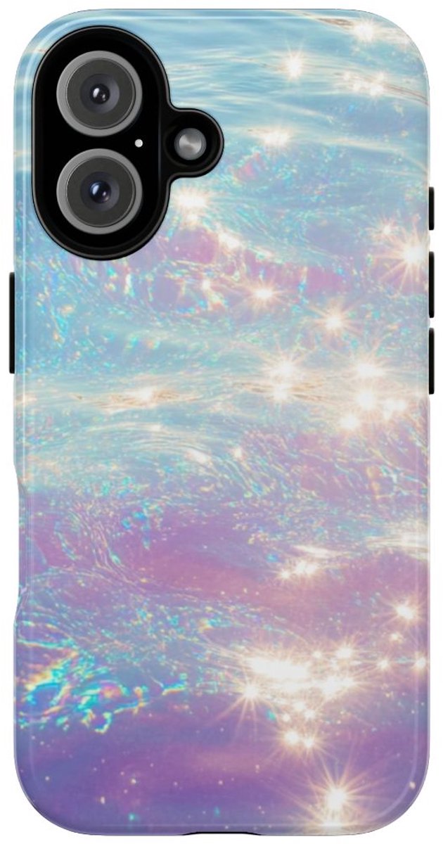 Iridescerend Waterglans Ontwerp – Telefoonhoesje Geschikt voor iPhone 16