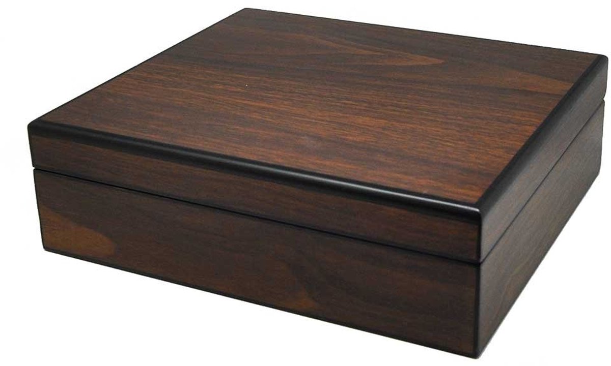 Uhrenhuette horlogebox van gefineerd hout voor 8 horloges bruin