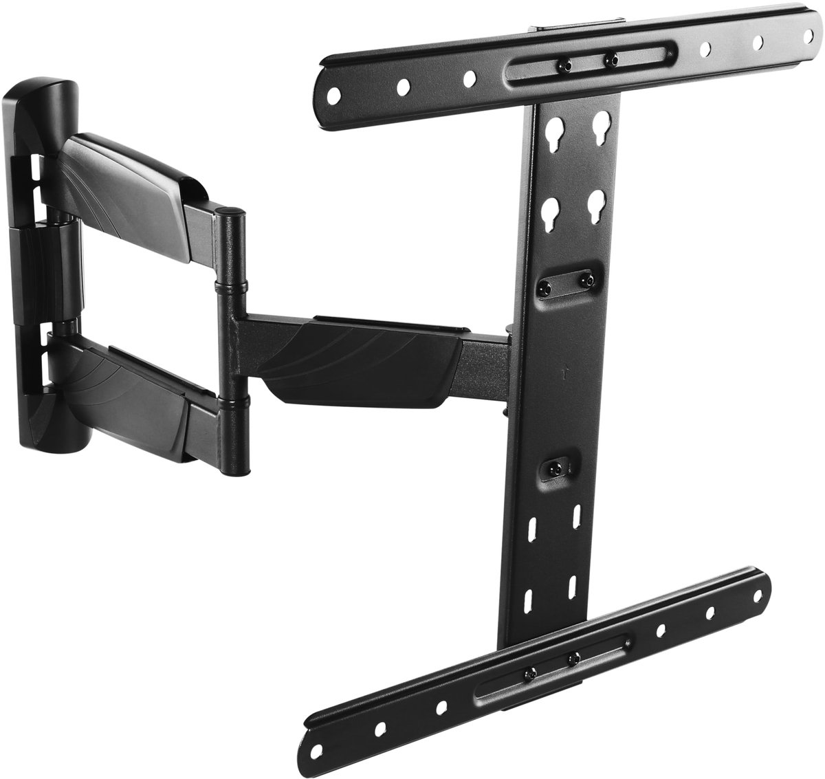 RICOO TV muurbeugel S5644 voor 37-55 inch max. VESA 400x400 draaibare TV muurbeugel voor gebogen schermen wandmontage tot 35 kg zwenkarm universeel