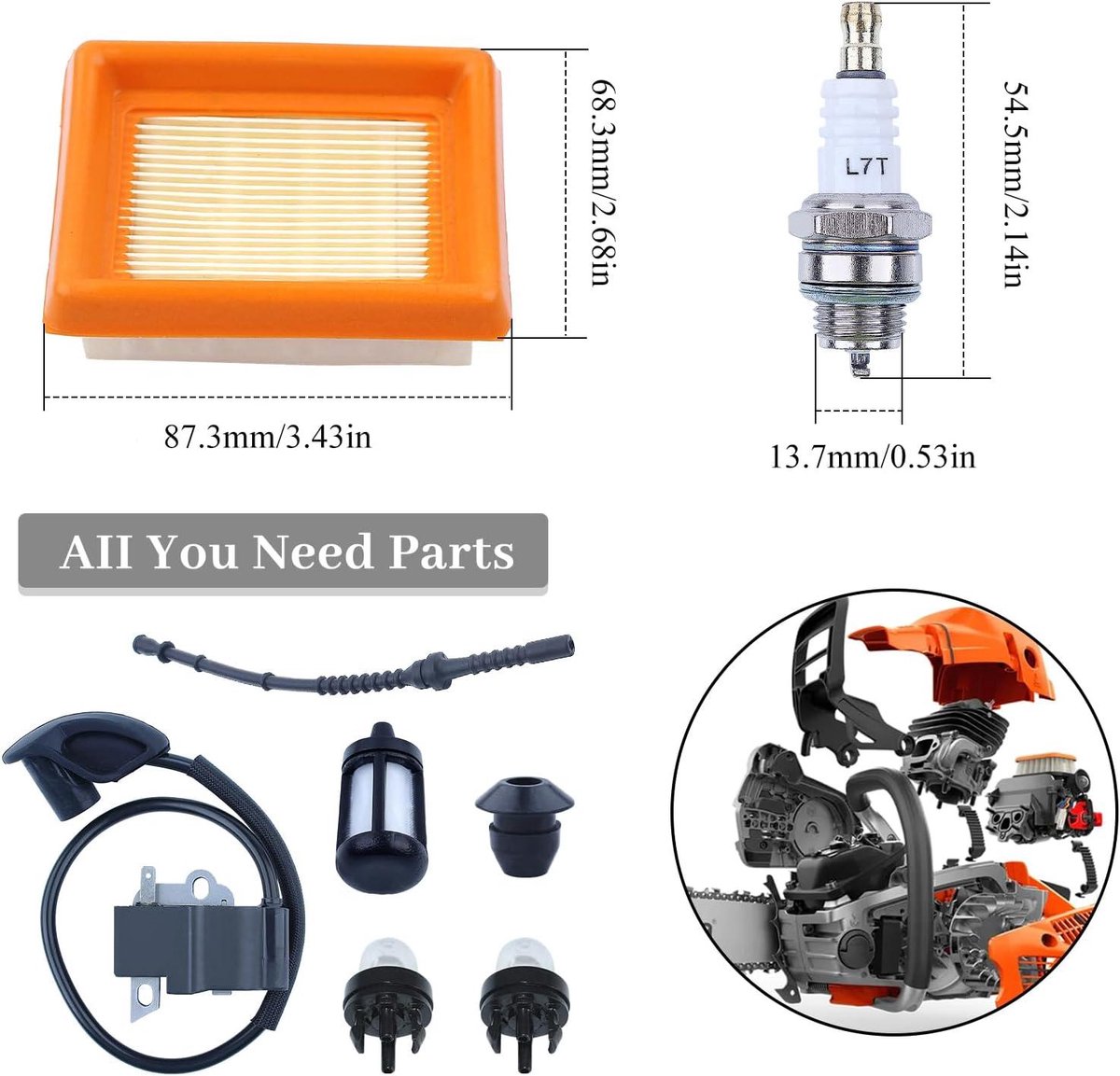 Tanque de combustible para Stihl FS120 FS200 FS250... – Grandado