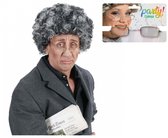 MIVAIUN 7-delig grootvaderkostuum - accessoires voor oude man met pruik, valse baard, wenkbrauwen, pet, bril, kostuum voor Halloween, Kerstmis, cosplay, themafeest