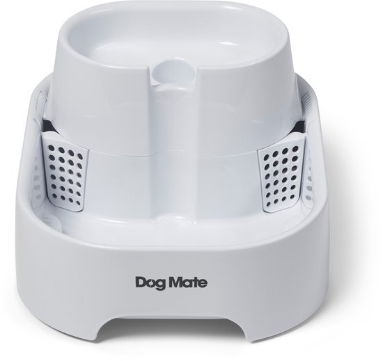 Dog Mate Large Two-level Pet Fountain 385 6 liter, wit, twee drinkniveaus (merk van Closer Pets)